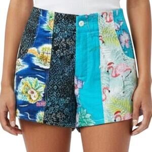 Mother x Carolyn Murphy Recycled Hawaiian Board Shorts High Waist size M NEW Tag